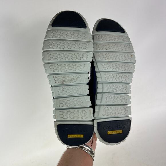 Cole Haan ZeroGrand Shoes Women's 7 Marine Blue Leather Comfort Wingtip Oxford - Picture 8 of 12